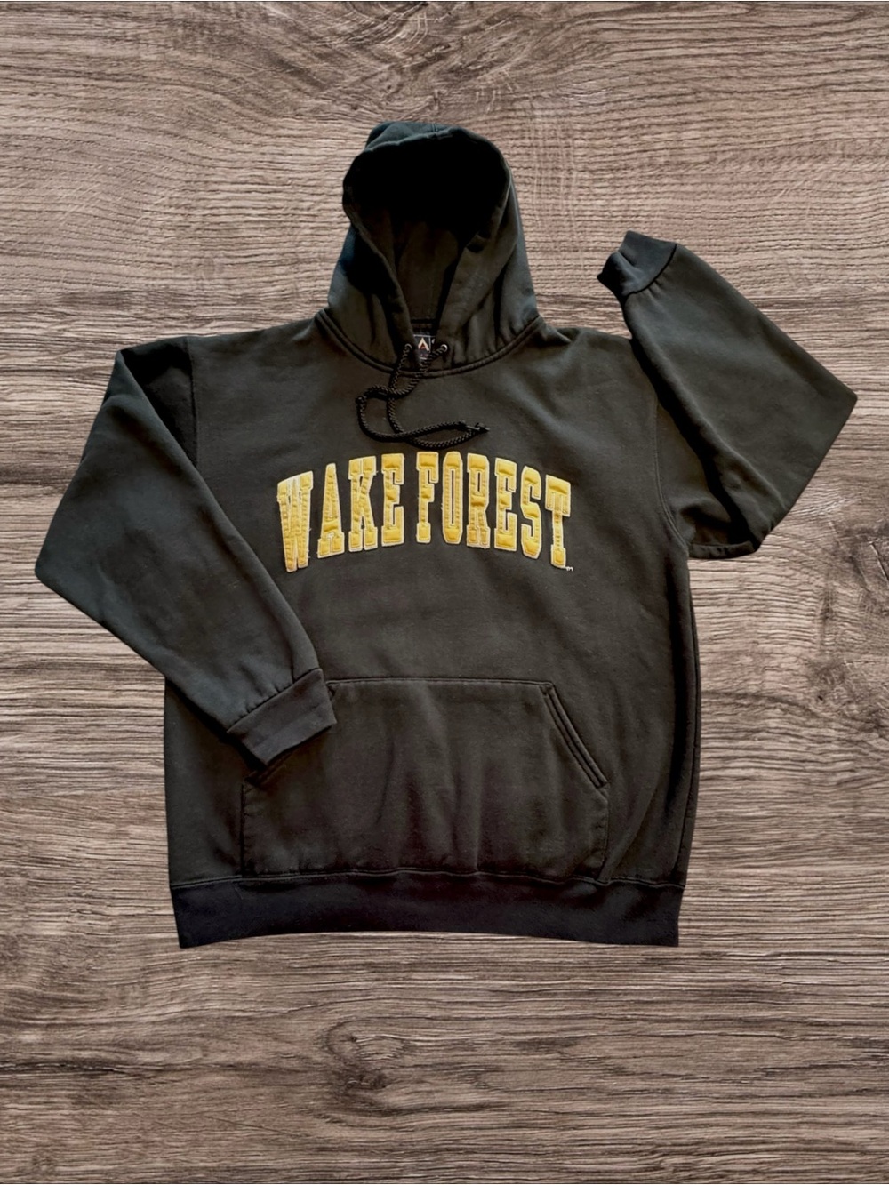 Rare Vintage 90s Wake Forest University Arched Logo Hoodie
